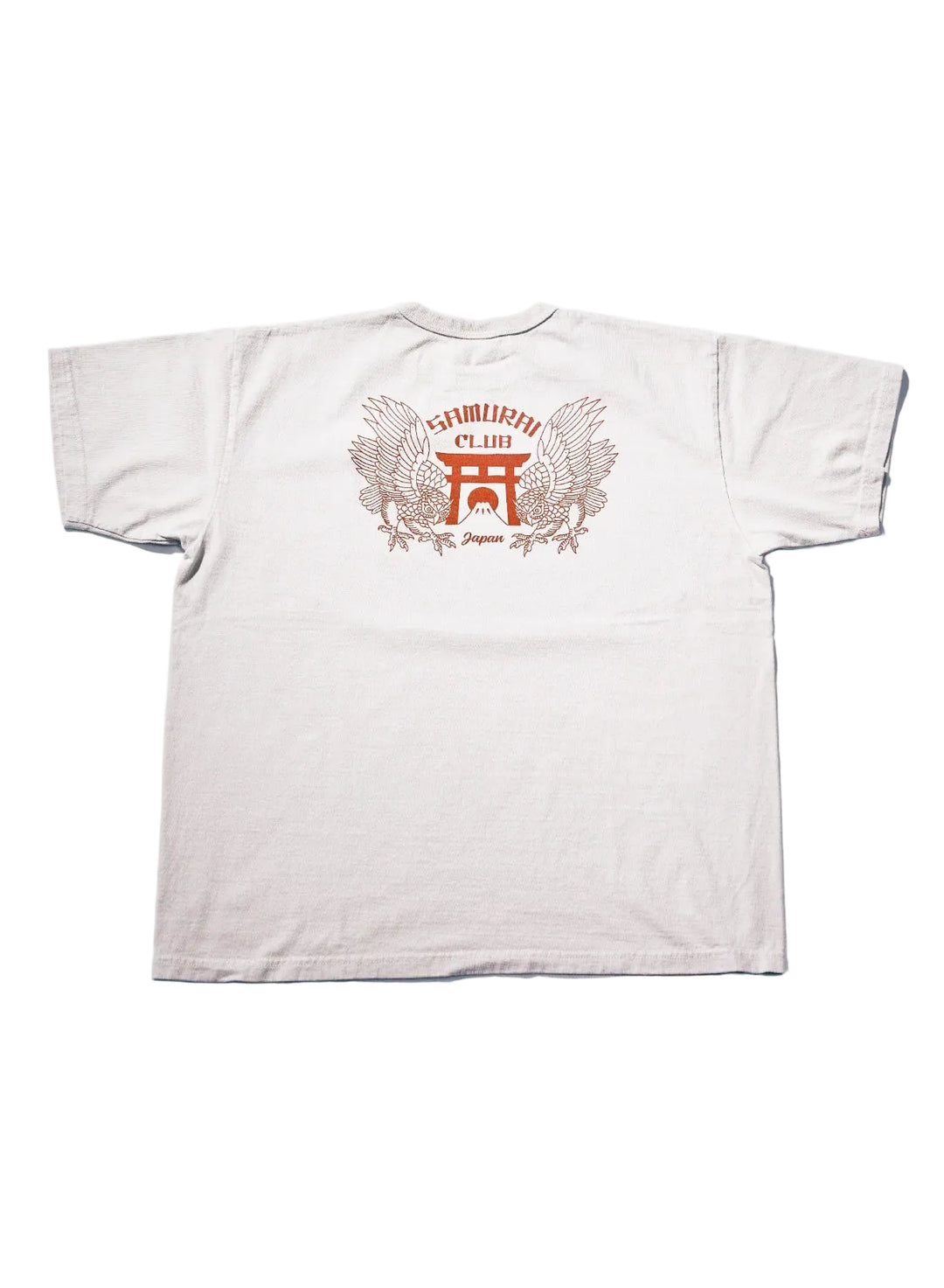 Samurai - Heavy Weight "Night Owl" Printed T-shirt Light Grey [SCT26-101]