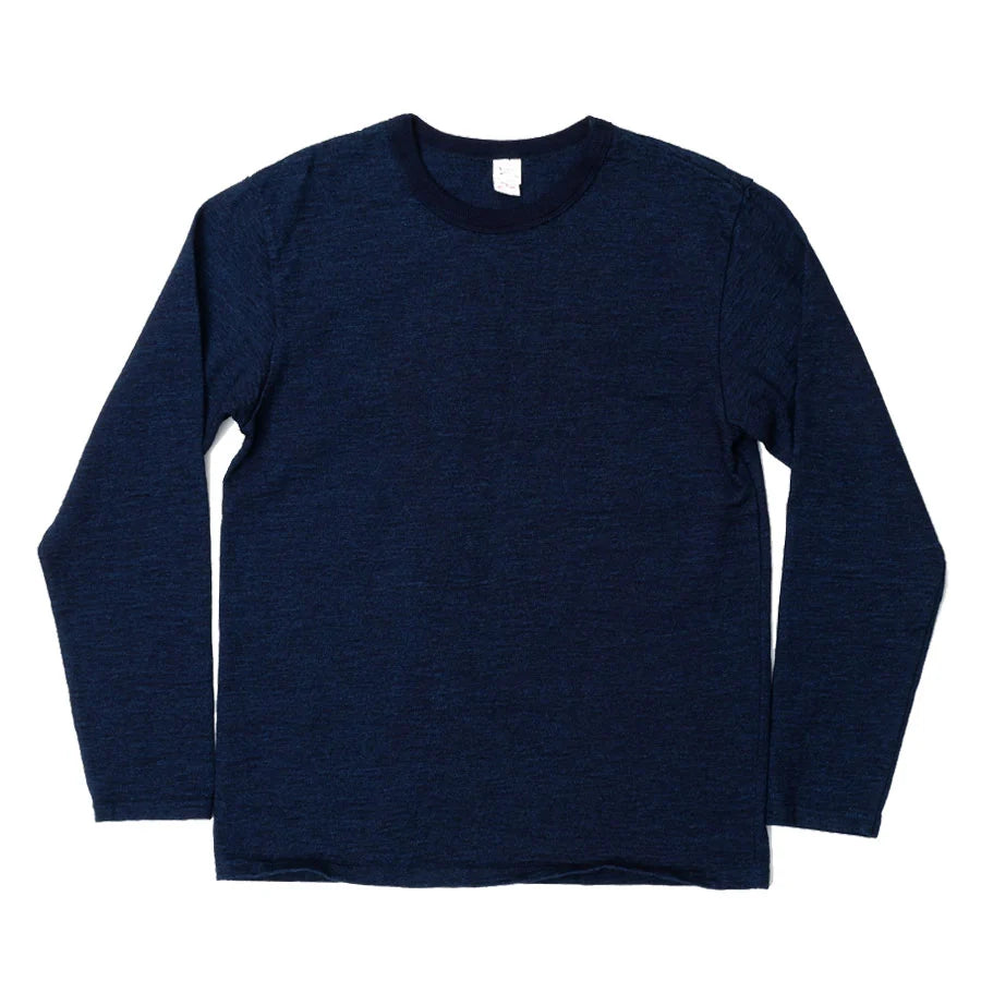 UES MFG.CO. - No.7 Indigo-Dyed Long-Sleeve T-Shirt [602661]