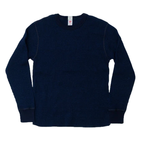 UES MFG.CO. - No.7 Indigo-Dyed Long-Sleeve T-Shirt [602661]