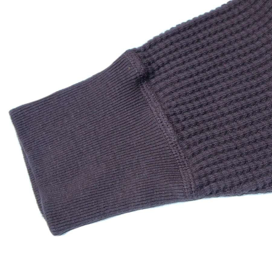 UES Big Waffle Henley Long sleeve - Purple Navy [66BW] ON PREORDER*