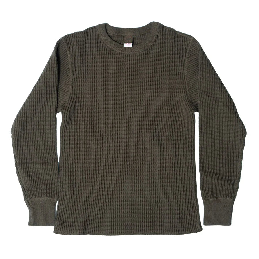 UES MFG.CO. - Big Waffle Shirt Olive Brown [60BW]