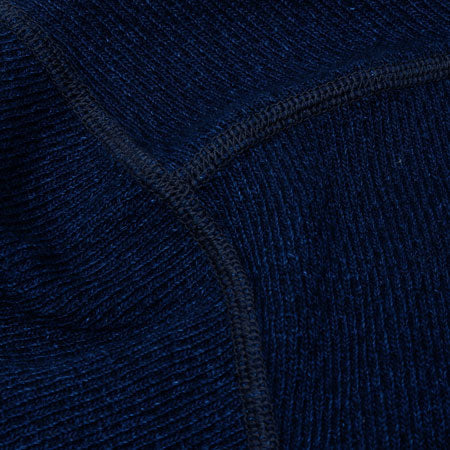 UES Indigo Yarn-Dyed Honeycomb Thermal Long sleeve Shirt - Indigo [60WH-I] ON PREORDER*