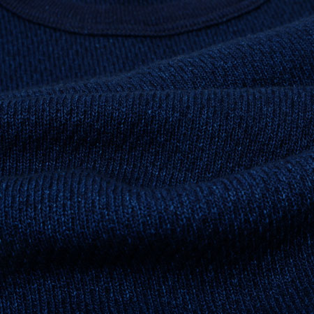 UES Indigo Yarn-Dyed Honeycomb Thermal Long sleeve Shirt - Indigo [60WH-I] ON PREORDER*