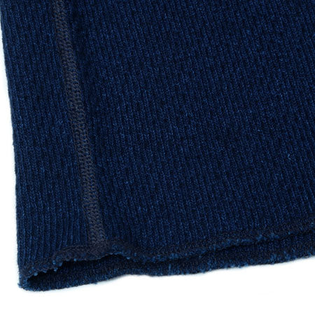 UES Indigo Yarn-Dyed Honeycomb Thermal Long sleeve Shirt - Indigo [60WH-I] ON PREORDER*