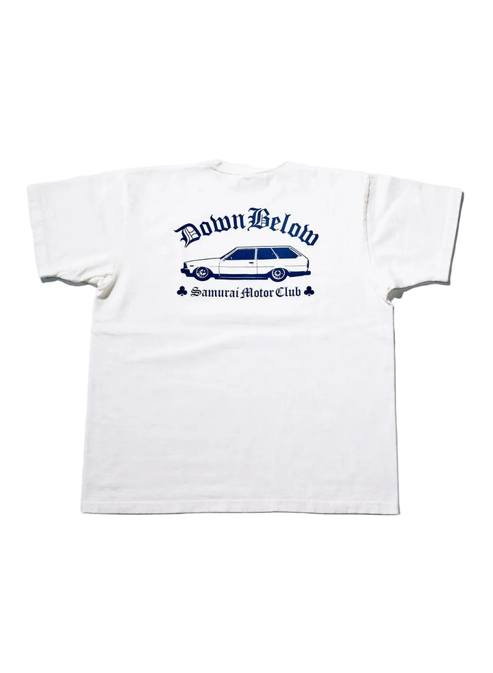 Samurai - Heavy Weight "Down Below" Printed T-shirt White [SMT26-101]