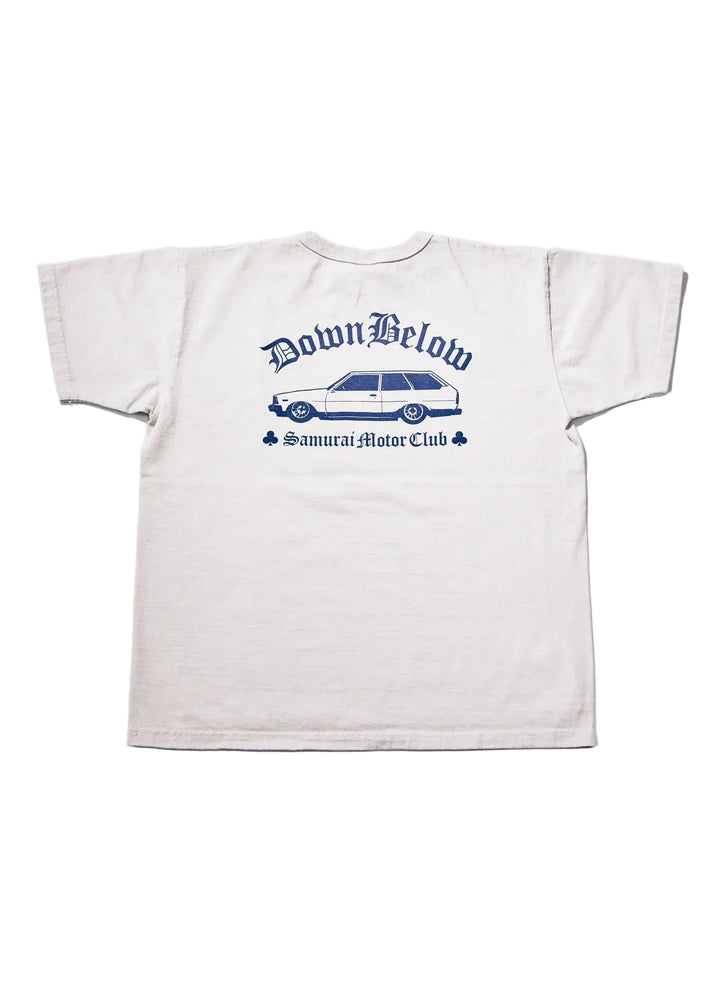 Samurai - Heavy Weight "Down Below" Printed T-shirt Light Grey [SMT26-101]