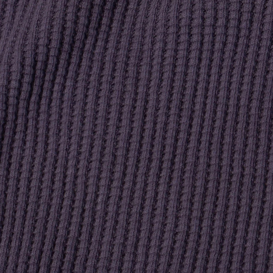 UES Big Waffle Henley Long sleeve - Purple Navy [66BW] ON PREORDER*