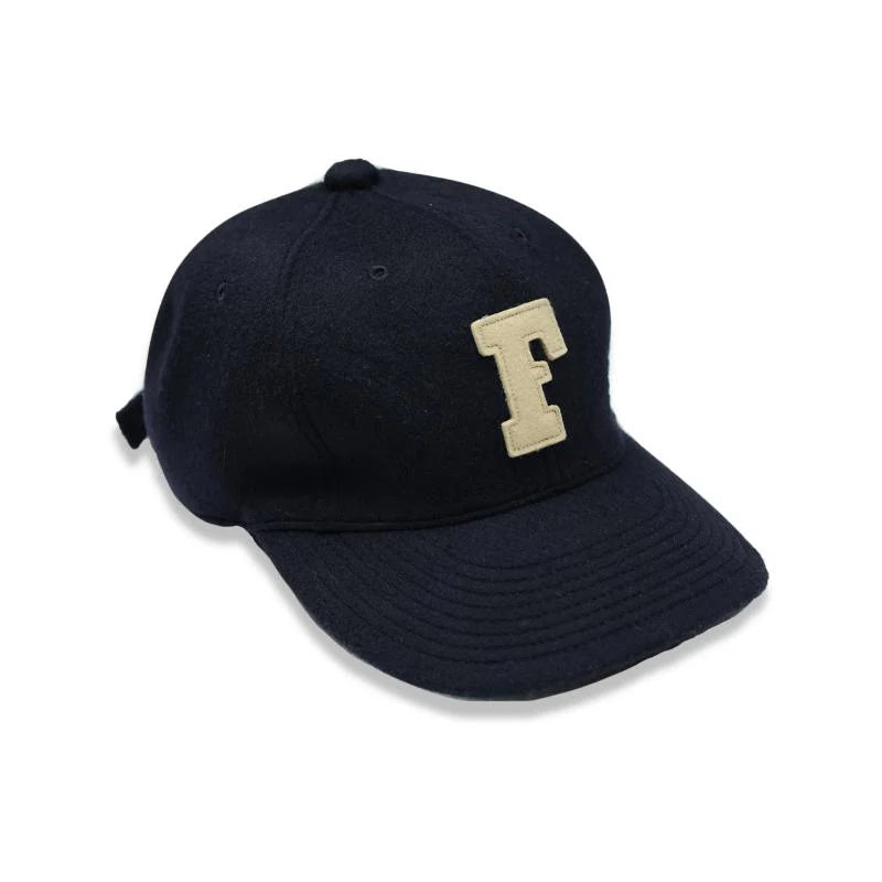 FULLCOUNT - 6 Panel Wool Melton Baseball Hat Navy [6843-25M]
