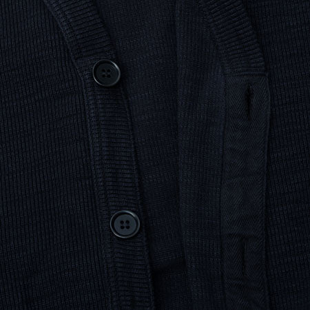 UES Single Rib Cardigan - Black [772301] ON PREORDER*