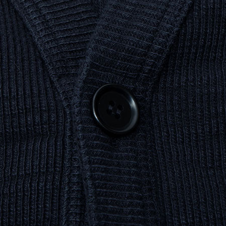 UES Single Rib Cardigan - Black [772301] ON PREORDER*