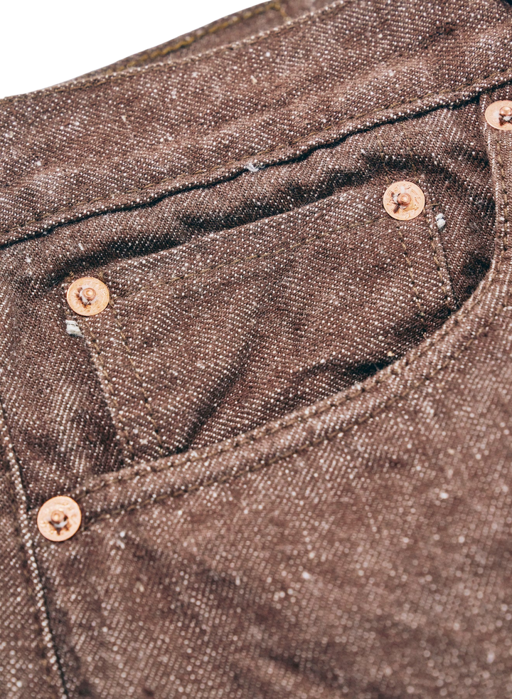 Samurai Jeans - 15oz Kanoko Brown Selvedge Jeans [S0150BRX] ON PREORDER*