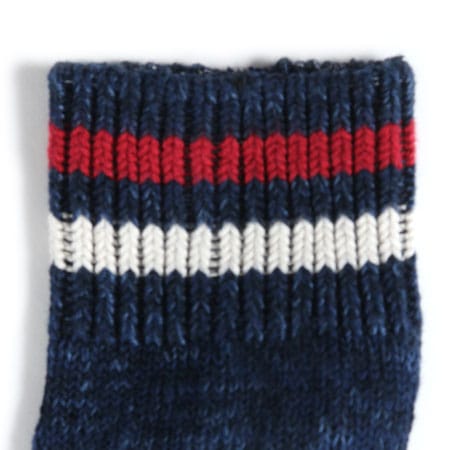 UES MFG.CO. - Sneaker Socks Navy/White Red [SSX-1]