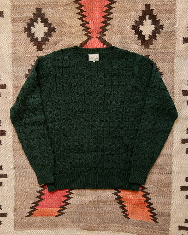 Wythe Highland Cableknit Sweater - Evergreen