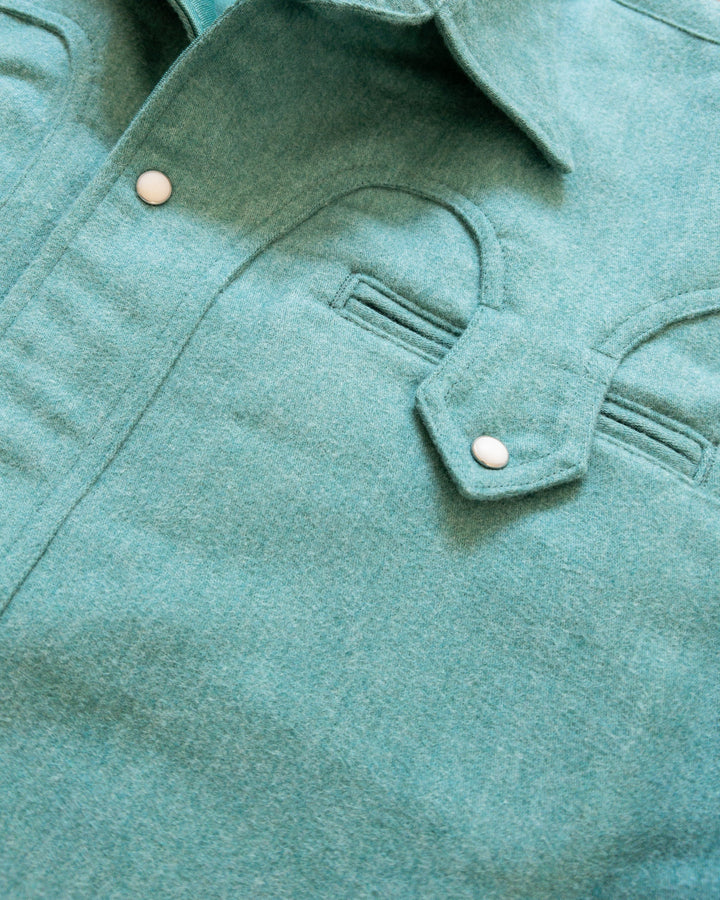 Wythe Moleskin Outlaw Shirt - Wintergreen Melange