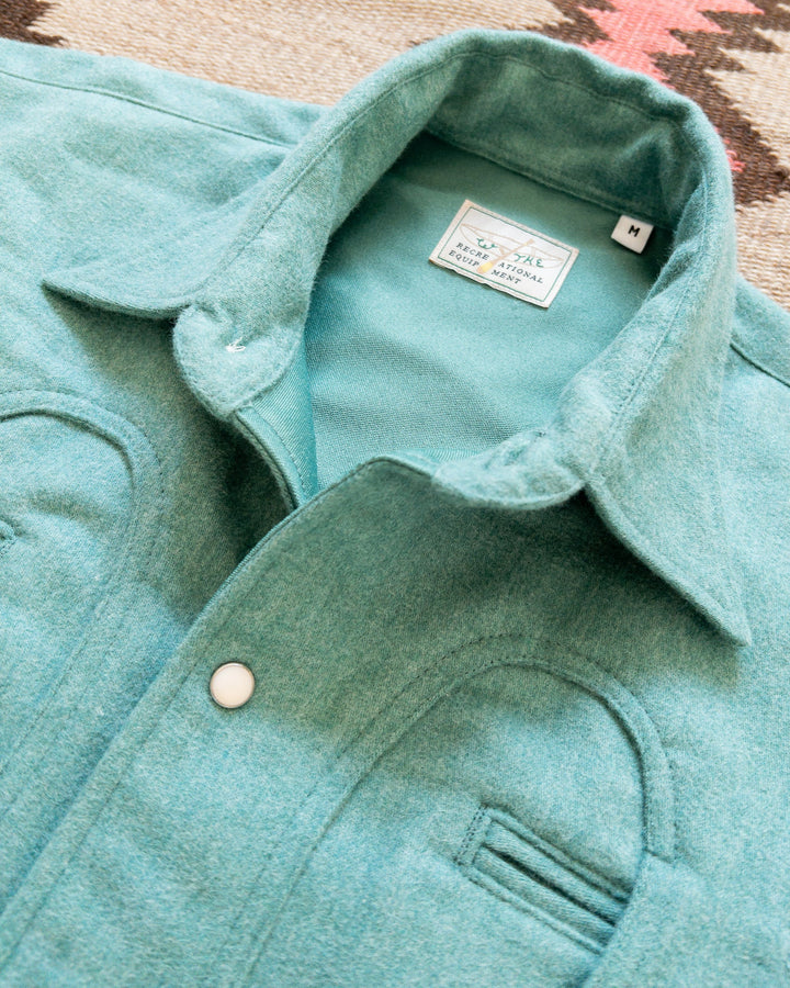 Wythe Moleskin Outlaw Shirt - Wintergreen Melange