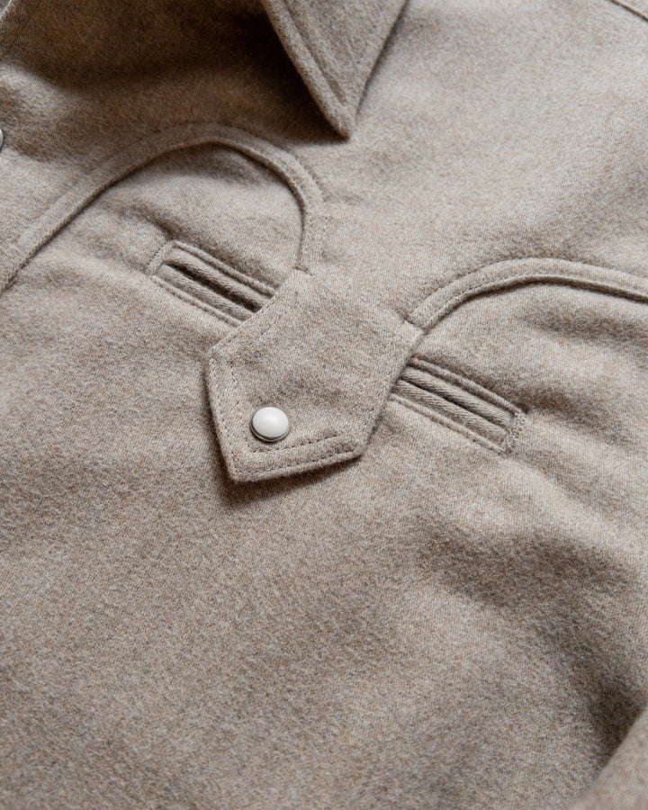 Wythe Moleskin Outlaw Shirt - Taupe Melange