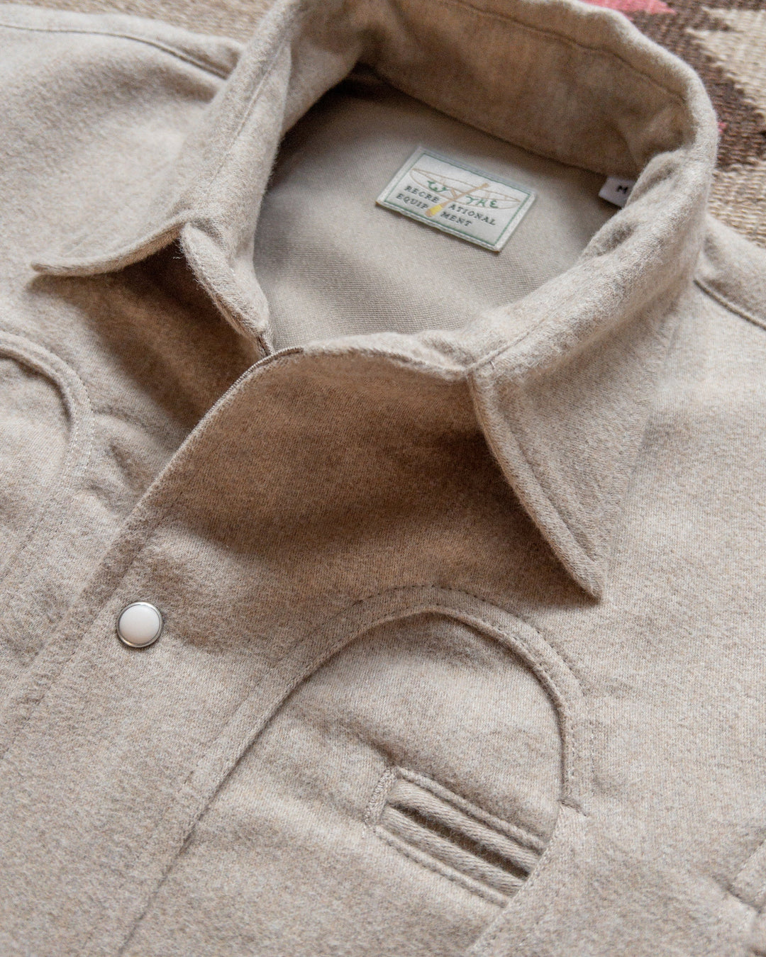 Wythe Moleskin Outlaw Shirt - Taupe Melange