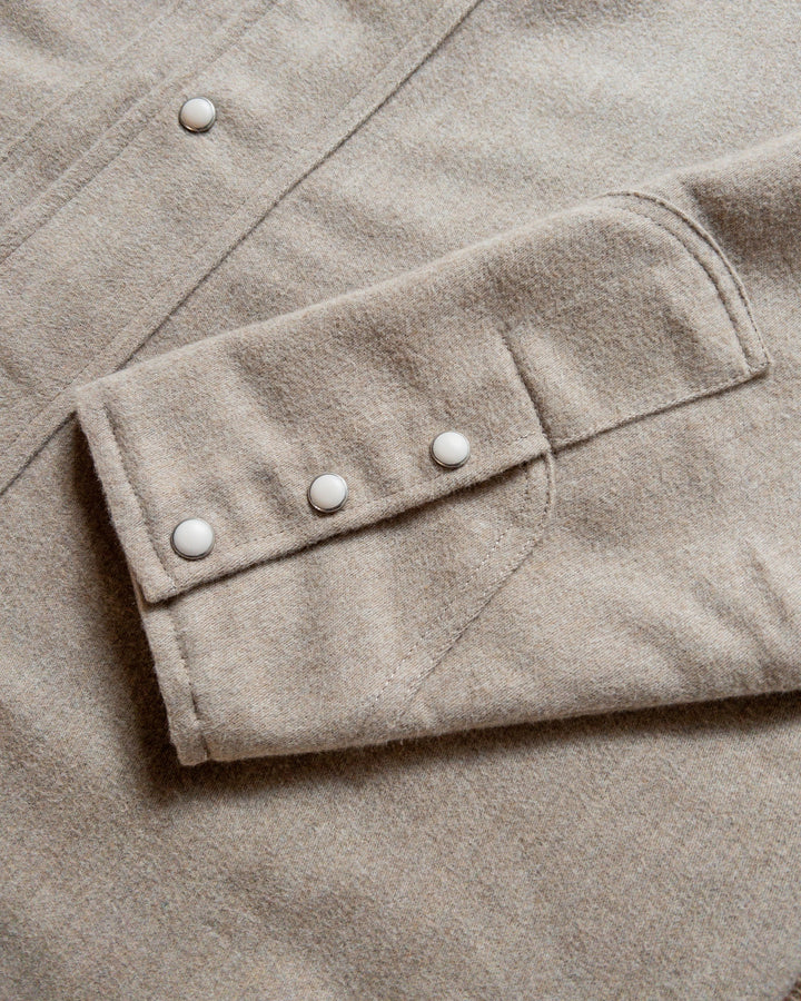 Wythe Moleskin Outlaw Shirt - Taupe Melange