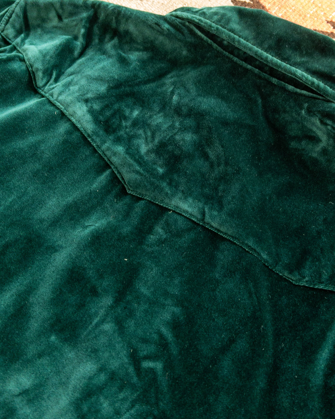 Wythe Velvet Pearlsnap Shirt - Pine Green