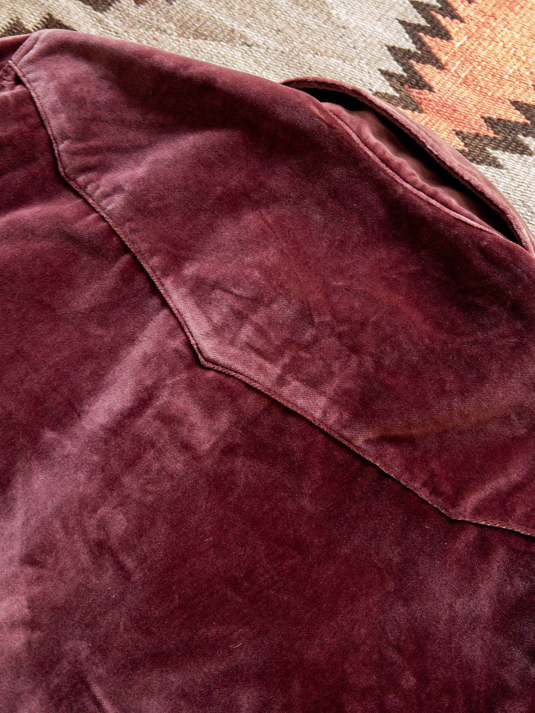 Wythe Velvet Pearlsnap Shirt - Plum