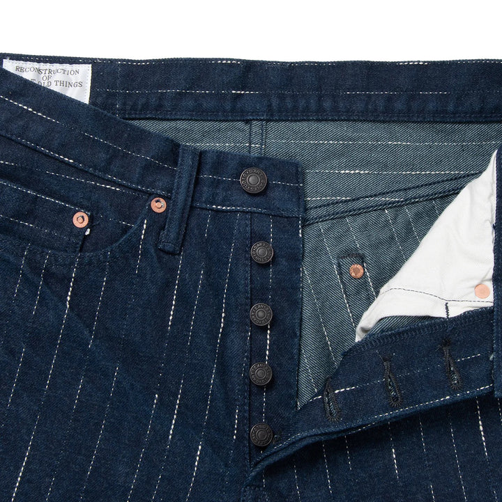 Studio D'Artisan "Rain" Kasuri Tapered Jeans  - D1885