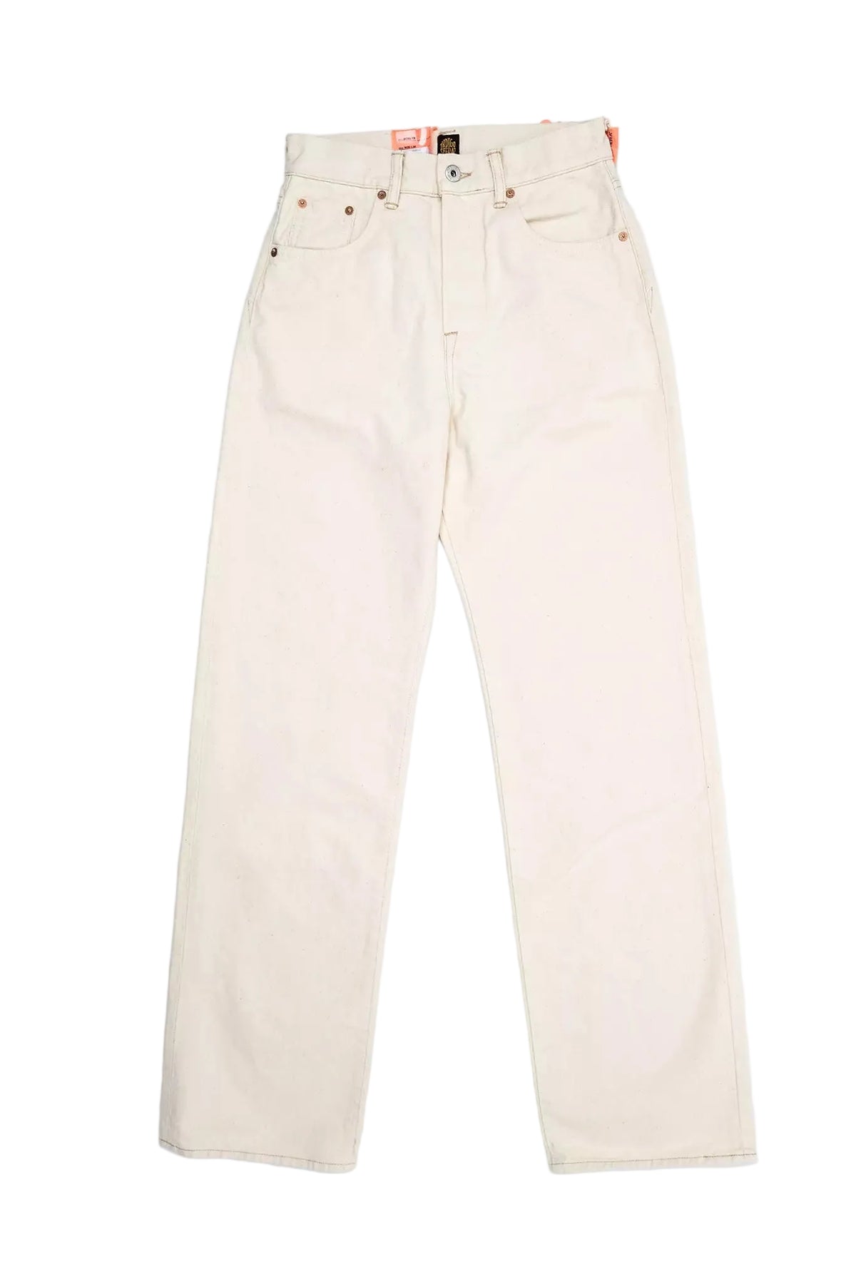 Indigofera - Women's Roslyn 70's Uneven Twill Jeans Ecru