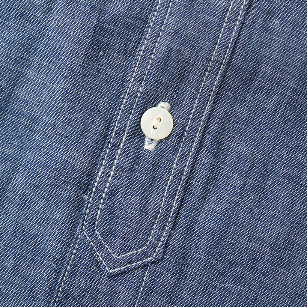 Big John Selvedge Chambray Work Shirt -  Indigo