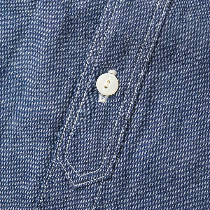 Big John Selvedge Chambray Work Shirt -  Indigo