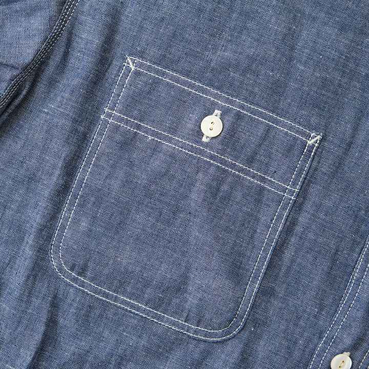 Big John Selvedge Chambray Work Shirt -  Indigo