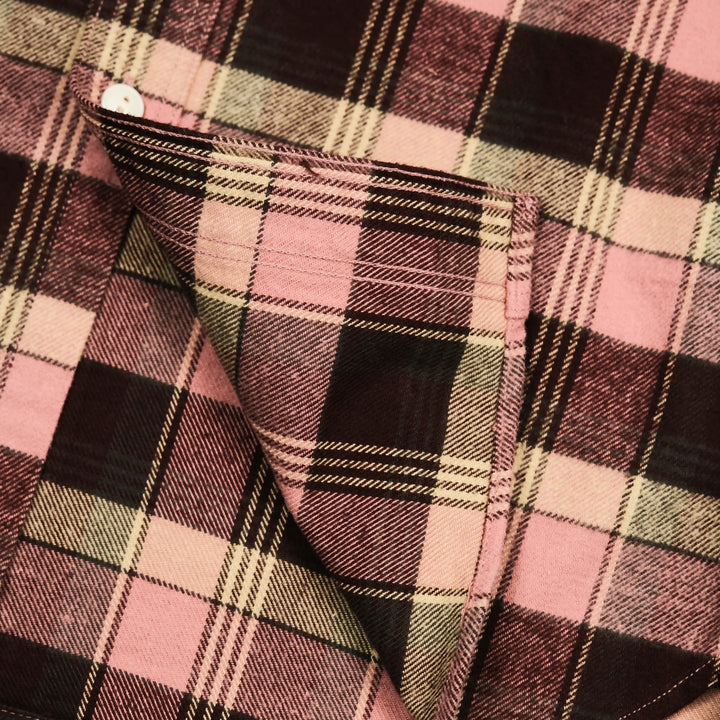 Studio D'Artisan - No.8 Heavyweight Check Flannel Shirt Red [5735] ON PREORDER*
