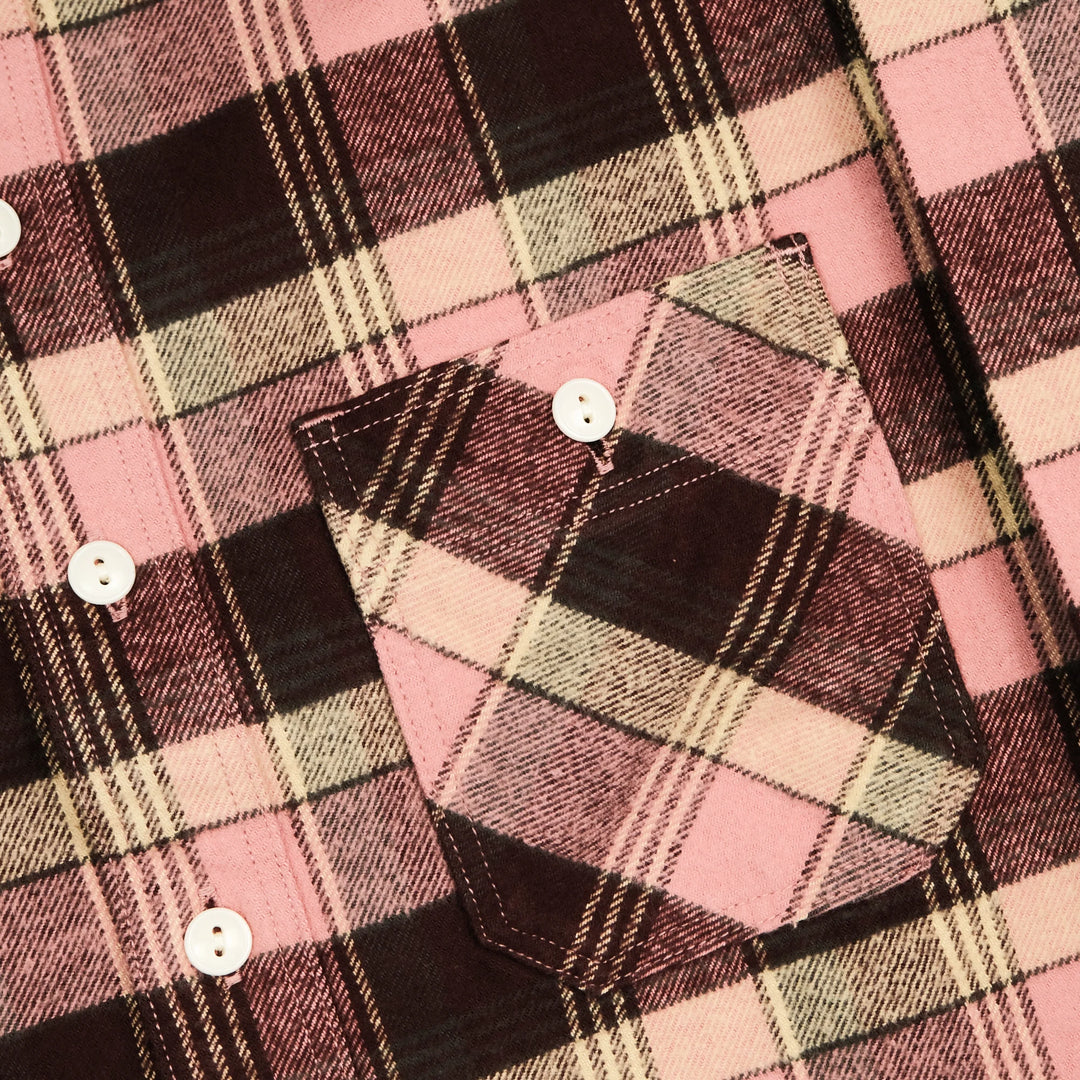 Studio D'Artisan - No.8 Heavyweight Check Flannel Shirt Red [5735] ON PREORDER*