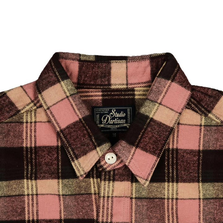 Studio D'Artisan - No.8 Heavyweight Check Flannel Shirt Red [5735] ON PREORDER*