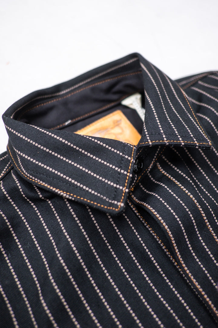 Indigofera Copeland Shirt - Black Wabash Selvedge
