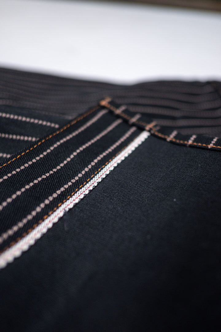 Indigofera Copeland Shirt - Black Wabash Selvedge