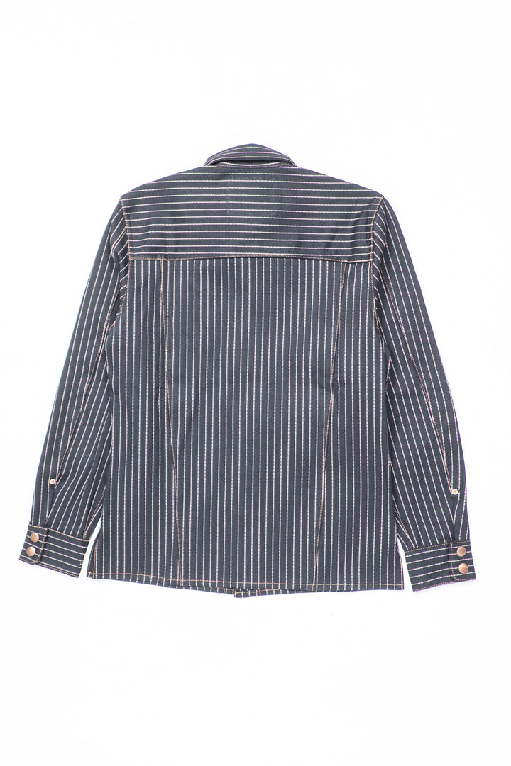 Indigofera Copeland Shirt - Black Wabash Selvedge
