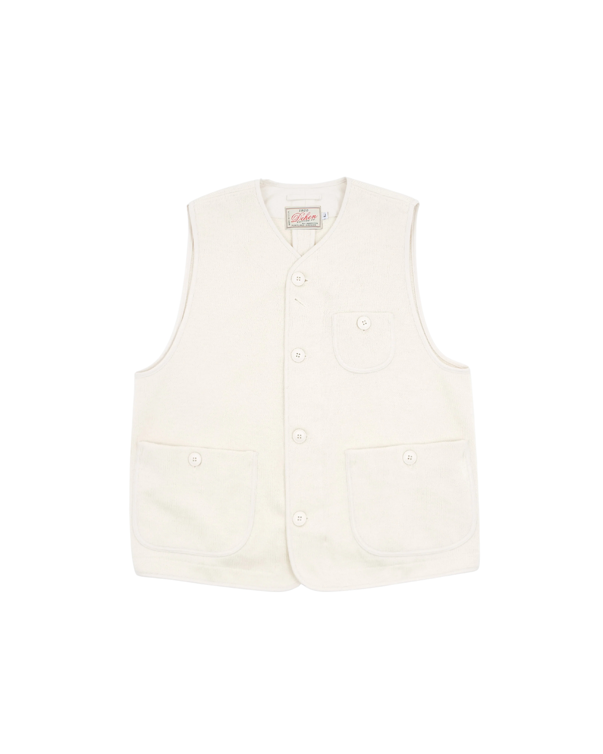 Dehen 1920 - Knit Utility Vest Off White
