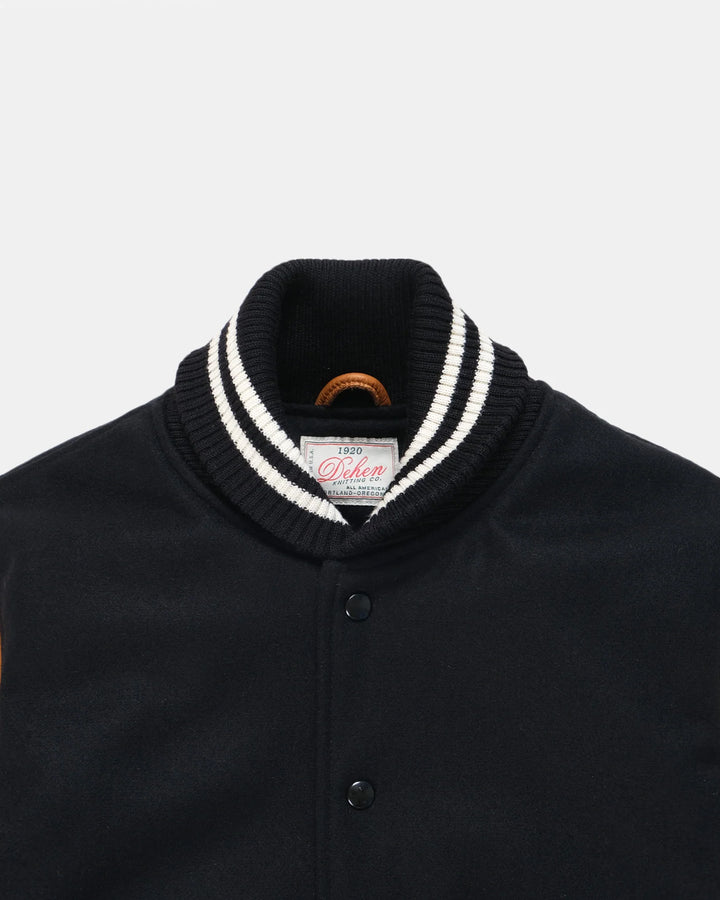 Dehen Varsity Jacket - Black / Rust