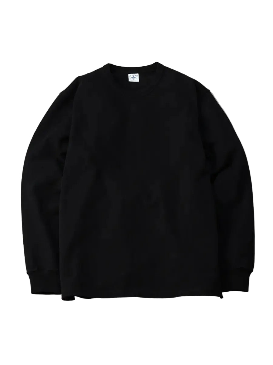 The Flat Head - 20oz Heavy Long Sleeve Loop-wheel Shirt Black [FN-HTKL-001] COMING SOON*