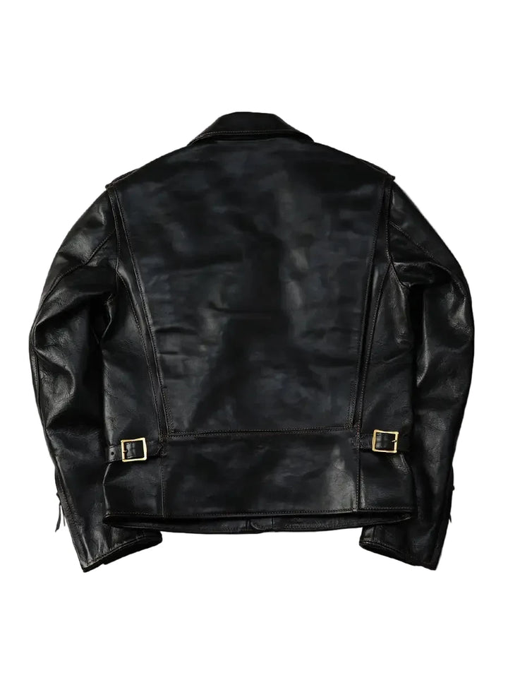 The Flat Head - Horsehide Leather Black Double Riders Jacket [FN-LJ-HW004] ON PREORDER*