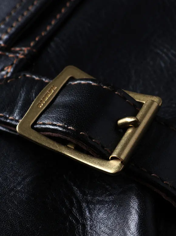 The Flat Head - Horsehide Leather Black Double Riders Jacket [FN-LJ-HW004] ON PREORDER*