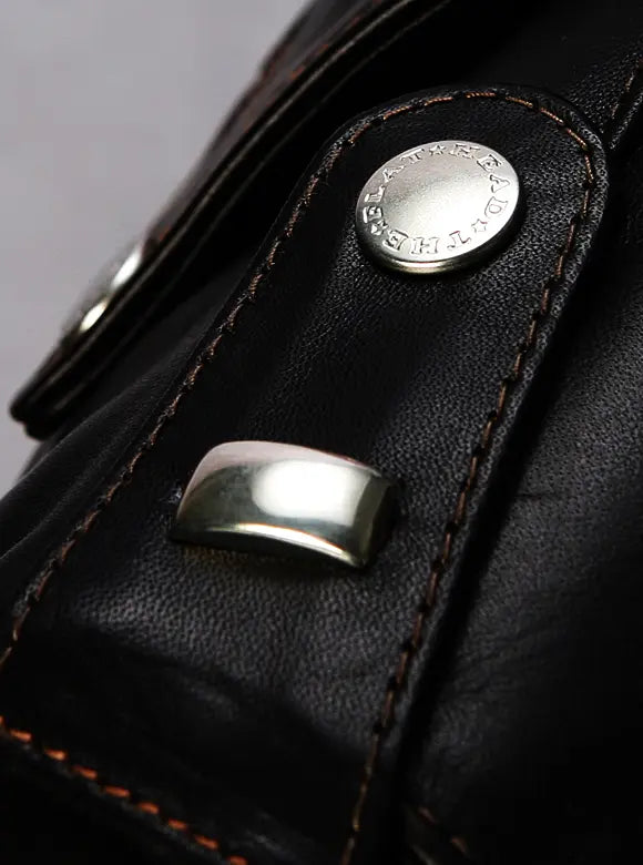 The Flat Head - Horsehide Leather Black Double Riders Jacket [FN-LJ-HW004] ON PREORDER*