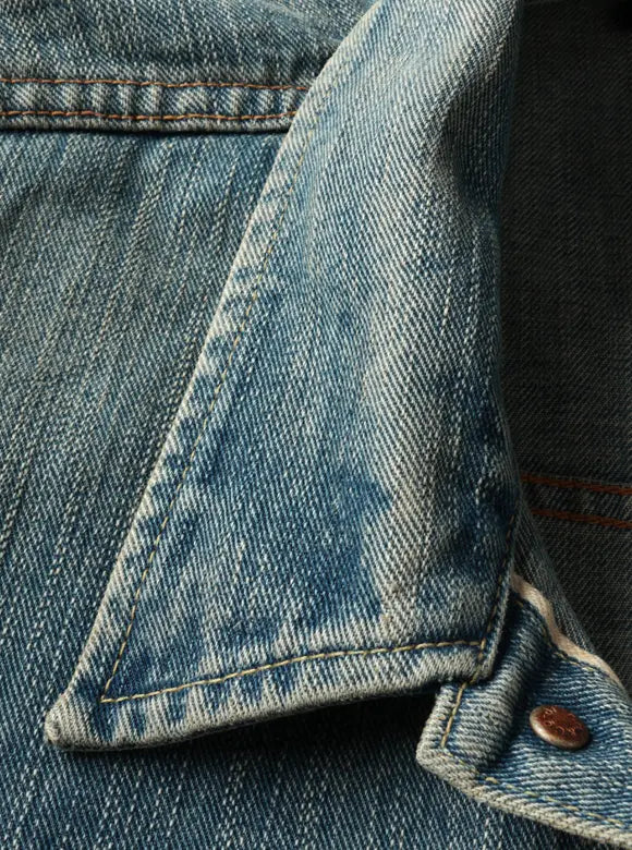 The Flat Head - Left-hand Twill "Real Aging" 1940s Jacket [FN-OJ-D101C] ON PREORDER*