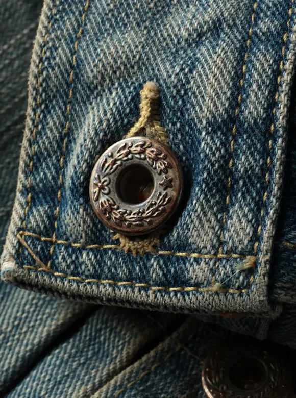 The Flat Head - Left-hand Twill "Real Aging" 1940s Jacket [FN-OJ-D101C] ON PREORDER*