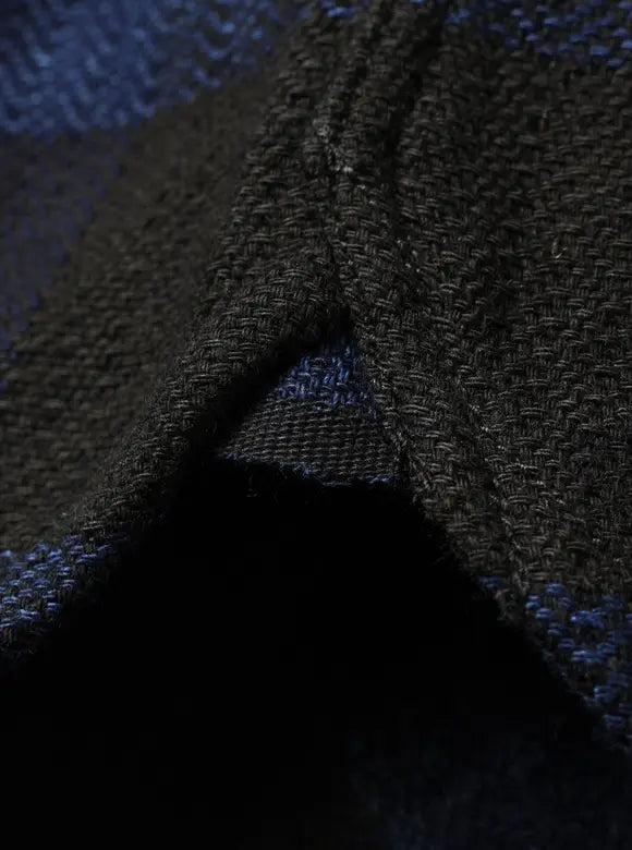 The Flat Head - Indigo-Dyed Block Check Flannel Western Shirt [FN-SNW-101LSP] ON PREORDER*