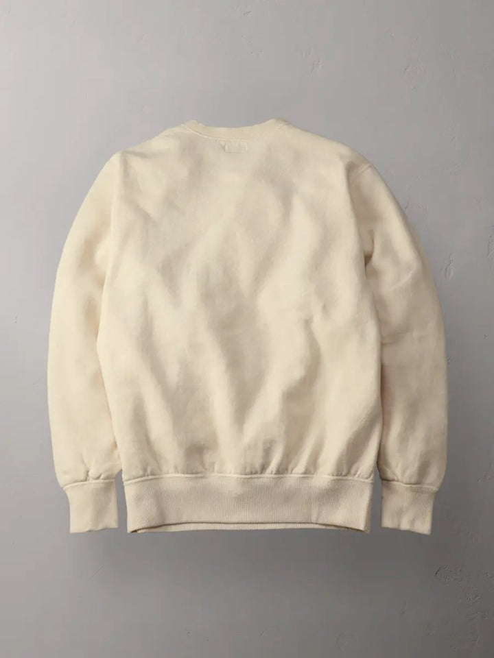 The Flat Head Plain Crewneck - Ivory [FN-SWC-301]