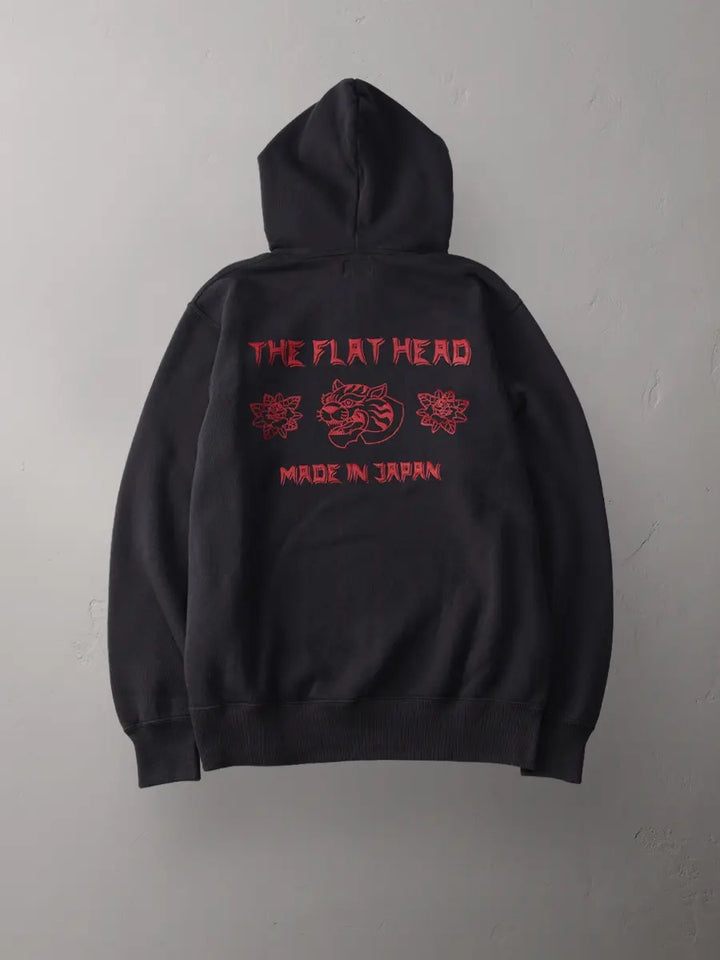 Flat Head Logo Hoodie - Black