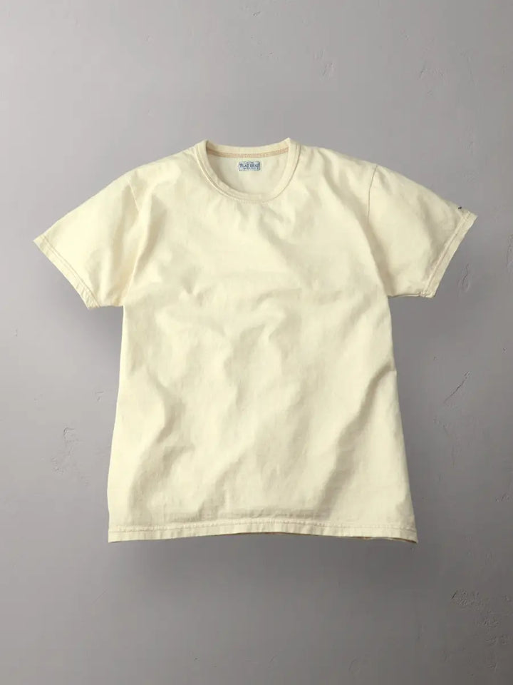 The Flat Head Plain Tee - Ivory [FN-THC-001]