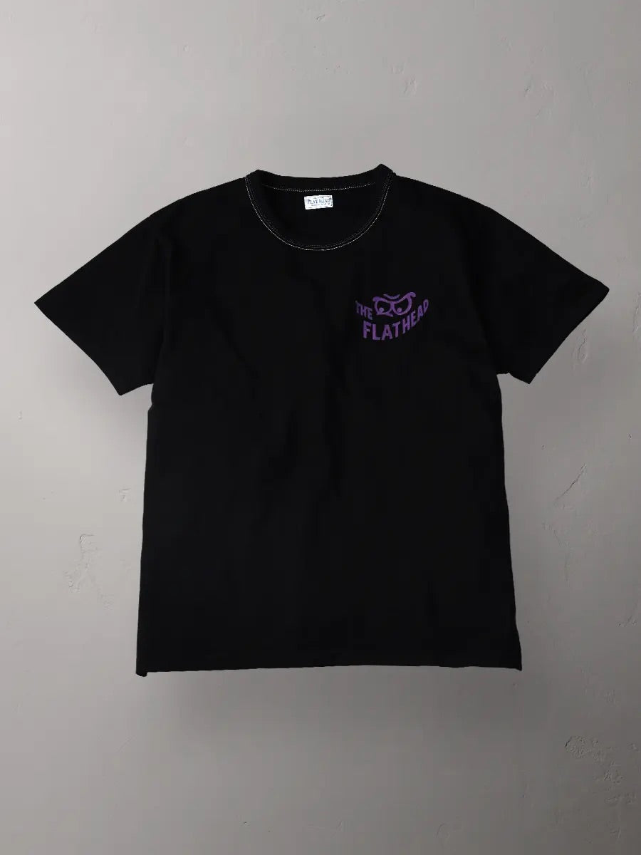 The Flat Head Flucky Tee - Black [FN-THC-045]