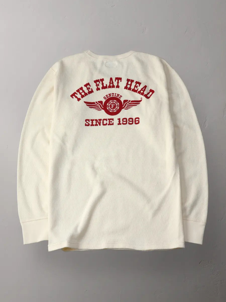 Flat Head Thermal L/S T-Shirt - Ivory