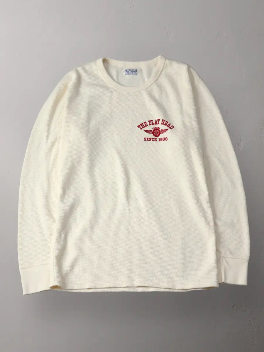 Flat Head Thermal L/S T-Shirt - Ivory